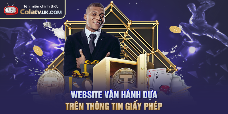 Website vận hành dựa trên thông tin giấy phép