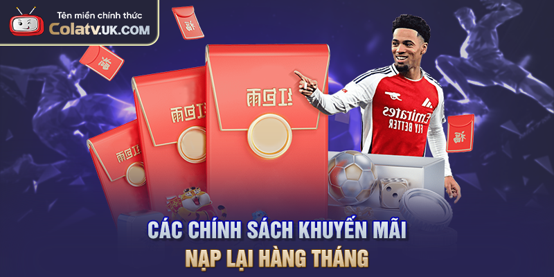 Các chính sách khuyến mãi nạp lại hàng tháng